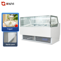 Vente flash Congélateur vitrine pour crème glacée de grande capacité pour supermarchés et magasins de proximité