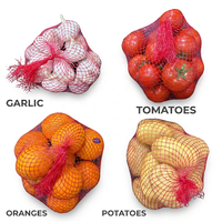Rouleau de filet tubulaire en PEHD de 1000 m, direct usine - Sac en maille haute résistance pour l'emballage automatique de pommes de terre, tomates, ail et fruits