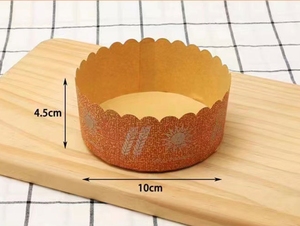 Molde de papel redondo Panettone de 3 a 5 pulgadas, bandeja de papel Panettone desechable, molde para Horno de vapor, pan, pastel, bandeja de papel para comida - Product Image 5