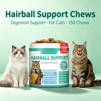 Friandises à Mâcher Douces pour Animaux de Compagnie Contre les Allergies au Chat et au Chien, Soutien Immunitaire et Cutané, Soulagement des Démangeaisons dues aux Allergies Saisonnières, Oméga 3, Probiotiques, Sans Céréales, à Base de Poisson
