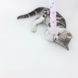 Büyük gözler ile yeni interaktif peluş kedi oyuncak tırtıl PVC ve Metal Anti-scratch ve Bite dayanıklı Teaser kedi - Product Image 5