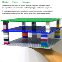 Plaques de base en gros compatibles avec toutes les grandes marques, petites plaques de construction compatibles avec les briques Lego, plaque de base 32X32