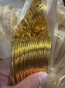 Prix d'usine, grand stock, artisanat DIY, cadre de couronne doré, base en macramé, anneaux métalliques pour la fabrication d'<span class=keywords><strong>attrape</strong></span>-rêves - Product Image 2