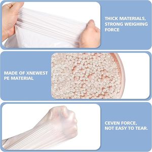 50*60cm bền chất lượng cao HDPE túi rác với dây rút cho nhà bếp sử dụng trên cuộn Sản xuất tại Trung Quốc - Product Image 5