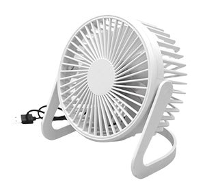 Desktop Fan USB Rechargeable Portable Electric Hand Fan Mini Desk <b>Table</b> Fan - Product Image 2