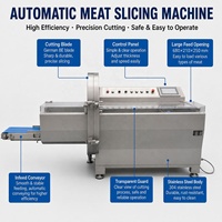 Machine à trancher la viande industrielle automatique, 210 coupes/min, pour la découpe de portions de bœuf frais, de porc et de bacon