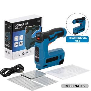 <span class=keywords><strong>Agrafeuse</strong></span> électrique 3.6v 2 en 1 Pistolet à clous sans fil pour batterie rechargeable en bois Chargeur USB Outils de bricolage - Product Image 2