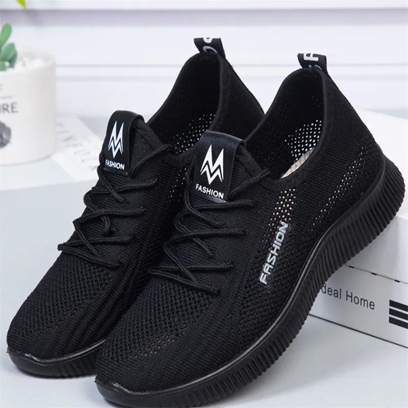 Knitted Sports Custom Sneaker Breathable Shoes Outdoor Comfortable Cheap Sport Shoes Low Price