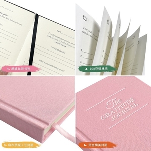 Cảm ơn bạn cho dự án gratitudejournal này. Này A5 Linen máy tính xách tay - Product Image 2