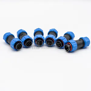 IP68 SP series threaded coupling weipu sp2910 plastic electrical cable sp29 4pin waterproof connector