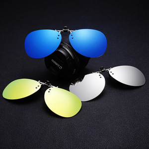 Custom Clip-On Sunglasses TAC Lens UV380 Polarized For Driving Fishing Cycling Women <b>Grey</b> <b>Frame</b> - Product Image 1