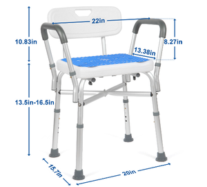 Wholesale Adult Adjustable Height Shower Chair <b>Bath</b> Seat For Bathing Patients - Product Image 6
