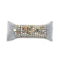 Offre Spéciale acier inoxydable plaqué argent 9mm plaine lien bracelet à breloques femmes Bracelet à breloques italiennes