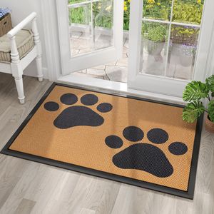 Tapis de sol extérieur en PVC antidérapant personnalisable, tufté lavable, motif fantaisie, <span class=keywords><strong>paillasson</strong></span> de porte d'entrée, technique de tissage plat - Product Image 3