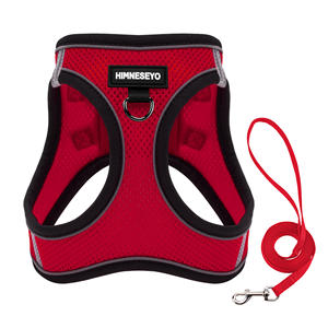 ペット用カラフルな装飾ペット用カスタマイズされたファッショナブルな小型犬用ハーネス通気性メッシュ猫ベスト - Product Image 1