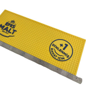 Multi Color <b>Silicone</b> Bar Service <b>Mat</b> Non Slip Waterproof Resistant Drainage Groove Bar Counter Protection Pad For Pub Cafe Use - Product Image 1