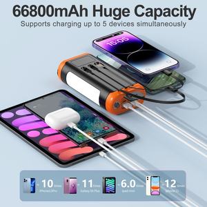 Новый Xxx видео 50000 мАч Водонепроницаемый Power Bank со светодиодной подсветкой Быстрая зарядка 2025 солнечный телефон Power Bank Емкость 30000 мАч - Product Image 5