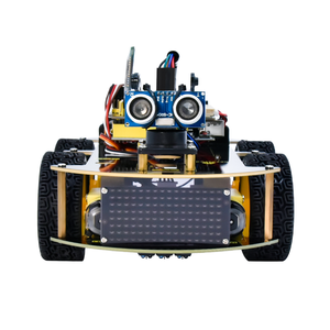 Kit de voiture intelligente télécommandée sans fil BT 4WD Keyestudio KS0559 avec tutoriel pour kit de démarrage en robotique automobile - Product Image 1