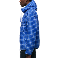 Chaquetas Cortavientos de Nailon Ripstop Impermeables para Correr al Aire Libre, Ligeras, Resistentes a las Arrugas, Transpirables, de Secado Rápido, con Diseño a Cuadros