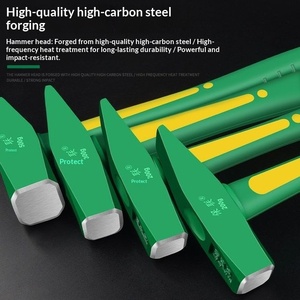 Marteau de sécurité industriel à tête bec de canard, manche monobloc en plastique coloré, pour électricien, rénovation, réparation, OEM, haute teneur en carbone - Product Image 5
