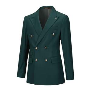 メンズスリムフィット<span class=keywords><strong>2</strong></span>ピーススーツダブルブレストビジネスウェディングウエディングタキシードスーツ - Product Image 2