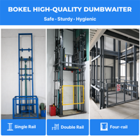 Lift Barang Hidrolik Baru untuk Pabrik & Gudang, Platform Pengangkat Besar & Kecil, Dual-Track, Dual-Cylinder, Kontrol Tombol, untuk Makanan