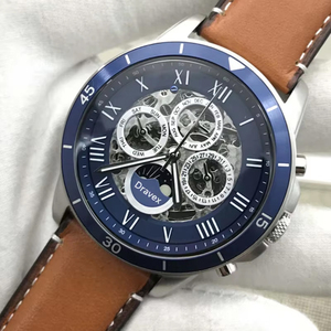 Orologio Meccanico Automatico <span class=keywords><strong>da</strong></span> <span class=keywords><strong>Uomo</strong></span> FS ME3028 <span class=keywords><strong>di</strong></span> Marca Top, Tre Quadranti, Lancette Luminose, Impermeabile, Lussuoso Orologio <span class=keywords><strong>da</strong></span> <span class=keywords><strong>Uomo</strong></span> in Pelle - Product Image 5