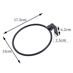 Supporto per vaso di fiori in ferro per decorazione da sposa con morsetto a forma di anello per piante metalliche per la casa o il giardino con finitura verniciata a polvere - Product Image 6