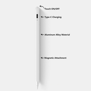 Stylet magnétique rechargeable en alliage d'aluminium OEM ODM sans interrupteur tactile sans fil BT pour iPad - Product Image 2
