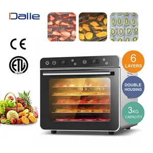 Small Size Home Use Stainless Steel Electric Spice Drying Machine 6 Tray Fruits Dehydrator