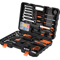 Kit d'outils complet pour la rénovation de la maison, boîte à outils spéciale pour charpentier et électricien, ensemble d'outils manuels et électriques