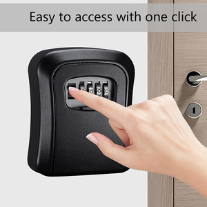 Cassetta di Sicurezza Portatile IP68 Impermeabile in Lega di Alluminio Semimetallica con Combinazione a 4 Cifre, Lucchetto di Sicurezza da Parete per Chiavi - Product Image 6