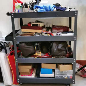 다기능 핸드 트럭 공구 카트, 자동차 수리 및 유지보수용 보관 선반 포함, 휴대용 롤링 유틸리티 - Product Image 5