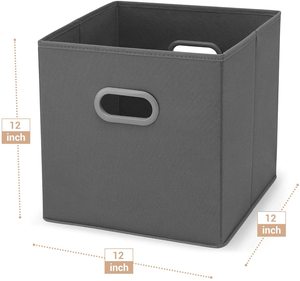 Bộ 6 Hộp Đựng Không Dệt Có Thể Gấp Lại Được, Hộp Đựng Đồ Trang Trí Nhà Cửa Dành Cho Gia Đình - Product Image 3