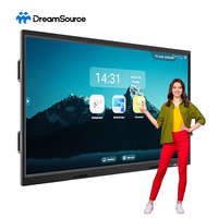 Écran tactile LCD plat numérique intelligent interactif de 55/65/75/86/98 pouces, panneau d'affichage numérique, tableau blanc interactif, prix du tableau blanc