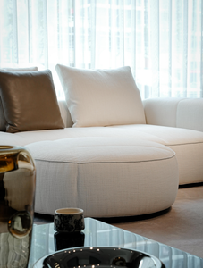 طقم أريكة داخلي فاخر وعصري عالي الجودة بإطار خشبي وحشوة إسفنجية، أثاث لغرفة المعيشة - Product Image 2