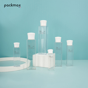 ขวดฝาเกลียวใสทรงสี่เหลี่ยม PETG พร้อมจุกในตัว ขนาด 30-400 มล. – ว่างเปล่าสำหรับใส่ไฮโดรซอล เอสเซนส์ น้ำยาล้างเครื่องสำอาง โทนเนอร์ - Product Image 4