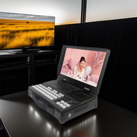 Equipo de Transmisión en Vivo Multifuncional de 15.6 Pulgadas Full HD, Estudio Virtual de Radio y Televisión para Interfaz MINI ITX