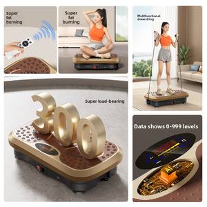 Vente directe d'usine, plaque vibrante brûle-graisses, utilisation à domicile, amincissement du corps entier, mise en forme musculaire, exercice, charge maximale de 150 kg, puissance de 200 W - Product Image 4