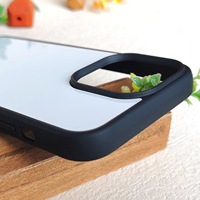 Centaines de modèles de coques de téléphone antidérapantes en aluminium pour sublimation, compatibles iPhone 18, 17, 16, 15, 14, vierges, 2-en-1, sublimables