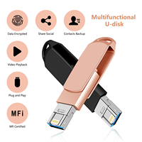 Flash Drive USB 4-in-1 Logam Baru Kapasitas 1TB/2TB Kompatibel dengan Tipe-C