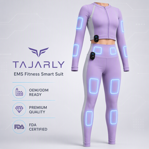Traje <span class=keywords><strong>de</strong></span> Entrenamiento Muscular EMS Mioeléctrico Inalámbrico <span class=keywords><strong>de</strong></span> 9 Canales con 18 <span class=keywords><strong>Electrodos</strong></span> Secos <span class=keywords><strong>para</strong></span> Pérdida <span class=keywords><strong>de</strong></span> Peso en Gimnasio - Product Image 2