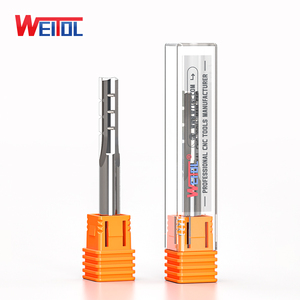 Weitol <span class=keywords><strong>1</strong></span> Pcs Tct Ba Flutes Thẳng <span class=keywords><strong>Bit</strong></span> 6Mm End Mill Gỗ Công Cụ Cắt Thẳng <span class=keywords><strong>Router</strong></span> Bits Đối Rắn Gỗ - Product Image 1