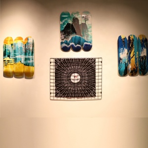 Jiesen Tùy Chỉnh UV In Ấn Acrylic 7 Lớp Sâu Lõm Sàn Ván Trượt Cho Tường Nghệ Thuật Trang Trí Nội Thất Sang Trọng - Product Image 4