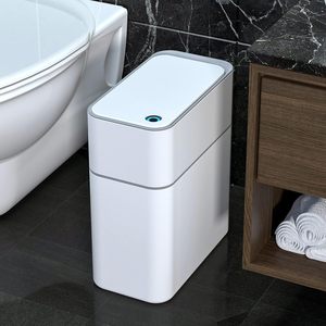 Cubo de Basura Automático Impermeable de 3 Galones con Tapa, Sensor de Movimiento para Baño, Contenedor de Residuos Inteligente - Product Image 1