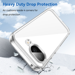 Funda Transparente para Google <span class=keywords><strong>Pixel</strong></span> 10A, Carcasa Protectora de Gel TPU Suave con Parte Trasera Rígida de Acrílico, 2 en 1, para Google <span class=keywords><strong>Pixel</strong></span> 10 Pro XL - Product Image 4