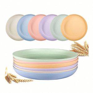 Nouveauté 2026 : Vaisselle Écologique Sans BPA – Assiettes et Tasses Biodégradables en Paille de Blé – Services de Table Occidentaux en Plastique - Product Image 2
