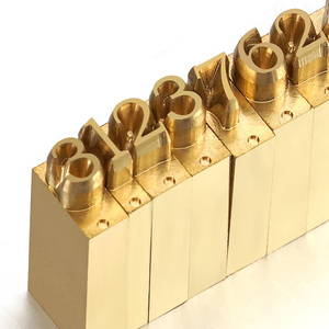 2024 jubnag Vàng Factory Outlet kết hợp kiểu chữ Brass Bảng chữ cái độ dày có thể tháo rời nhân vật khuôn in ấn PC <span class=keywords><strong>Punch</strong></span> - Product Image 4