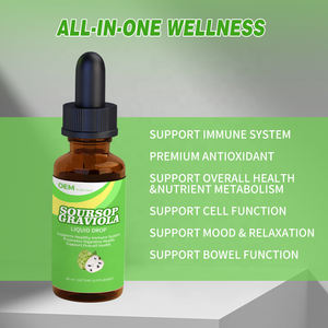 Gotas Líquidas de Guanábana (Graviola) para Adultos, Venta al Por Mayor OEM, Refuerzo Inmunológico, Apoyo Celular, Relajación, Ayuda para Dormir y para el Hígado - Product Image 4