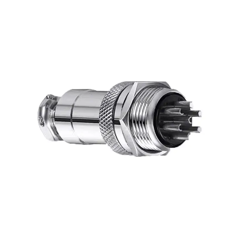 AB type GX16-7 4A 125V 7-core 16mm Fixe type <span class=keywords><strong>nickel</strong></span> plaqué gx16 aviation plug